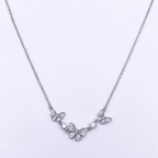 Nerina Necklace in Rhodium