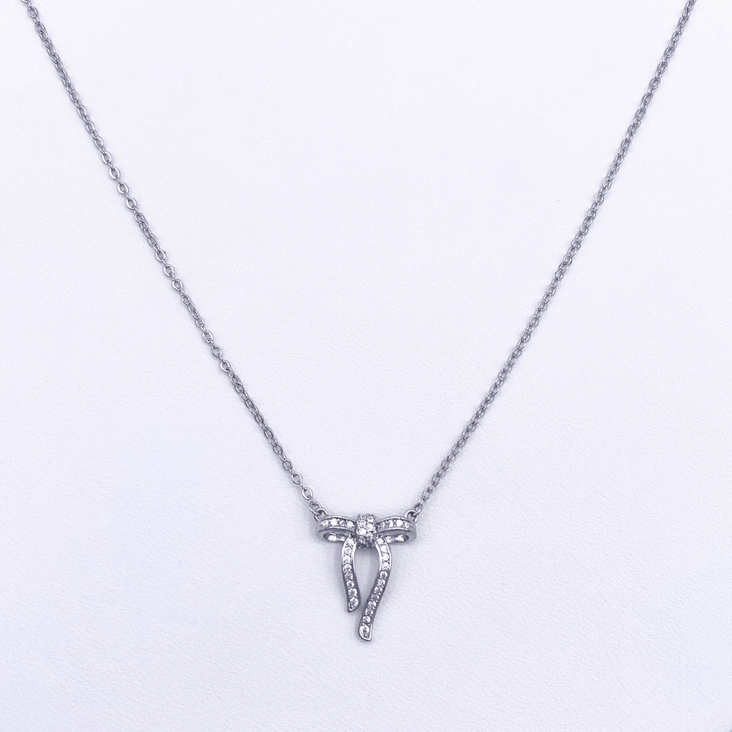 Nerine Necklace in Rhodium