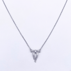 Nerine Necklace in Rhodium