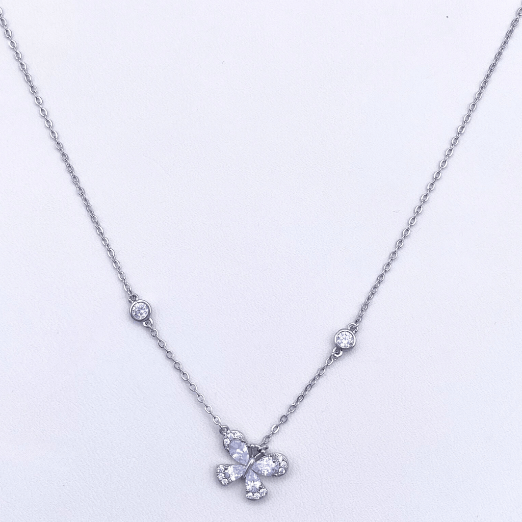 Nerissa Necklace in Rhodium