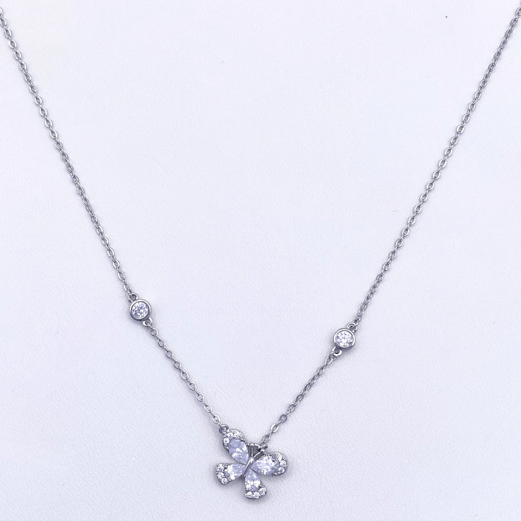Nerissa Necklace in Rhodium