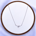 Noelle Necklace in Rhodium