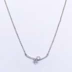 Noelle Necklace in Rhodium