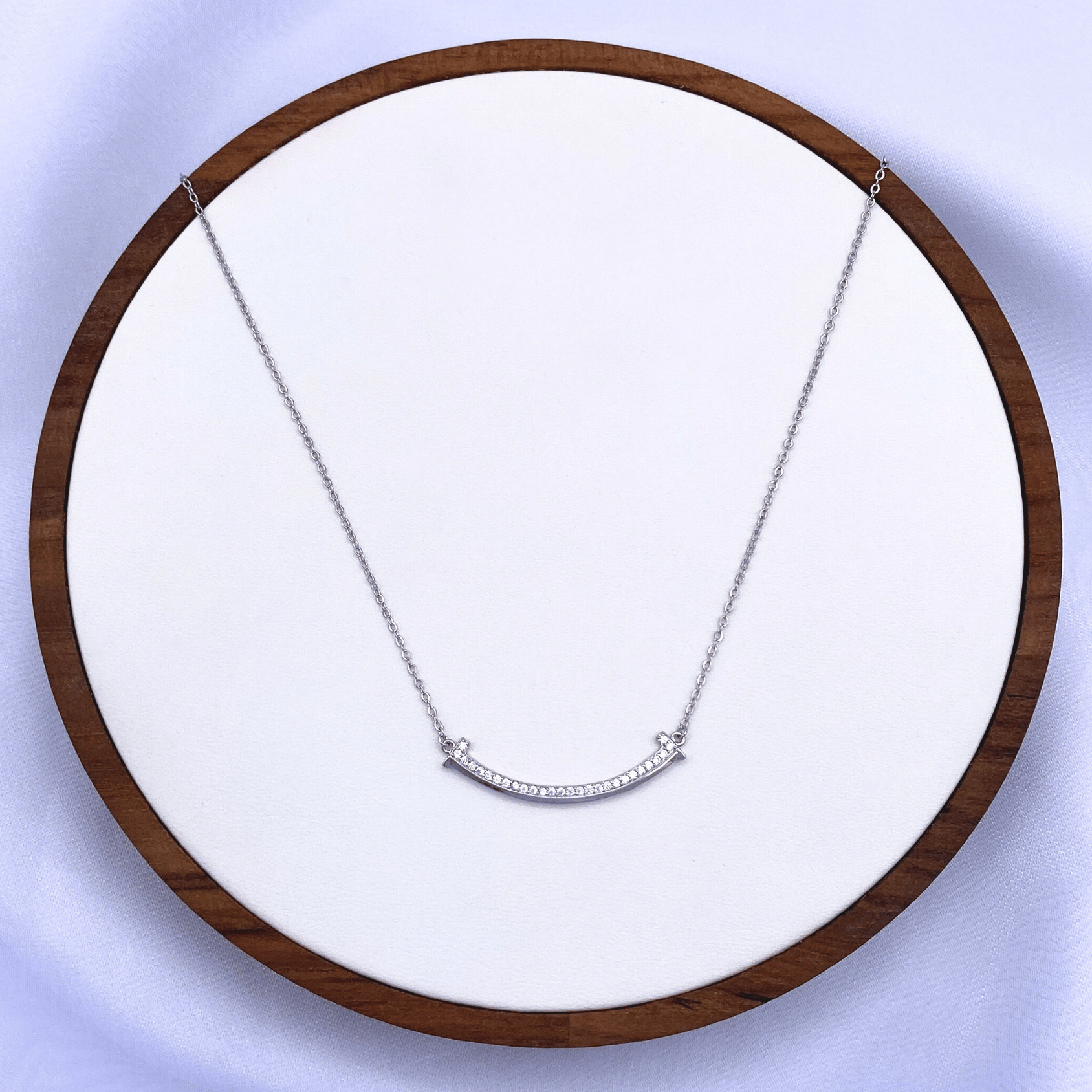 Norah Necklace in Rhodium