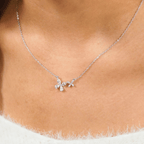 Novia Necklace in Rhodium