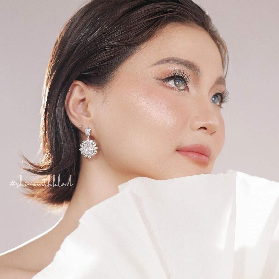 Neina Set in Rhodium