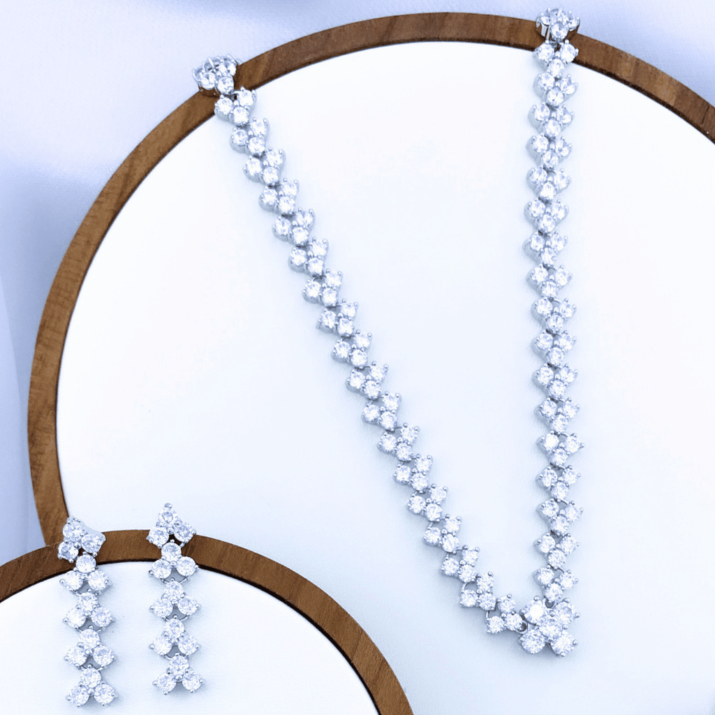 Nizza Set in Rhodium