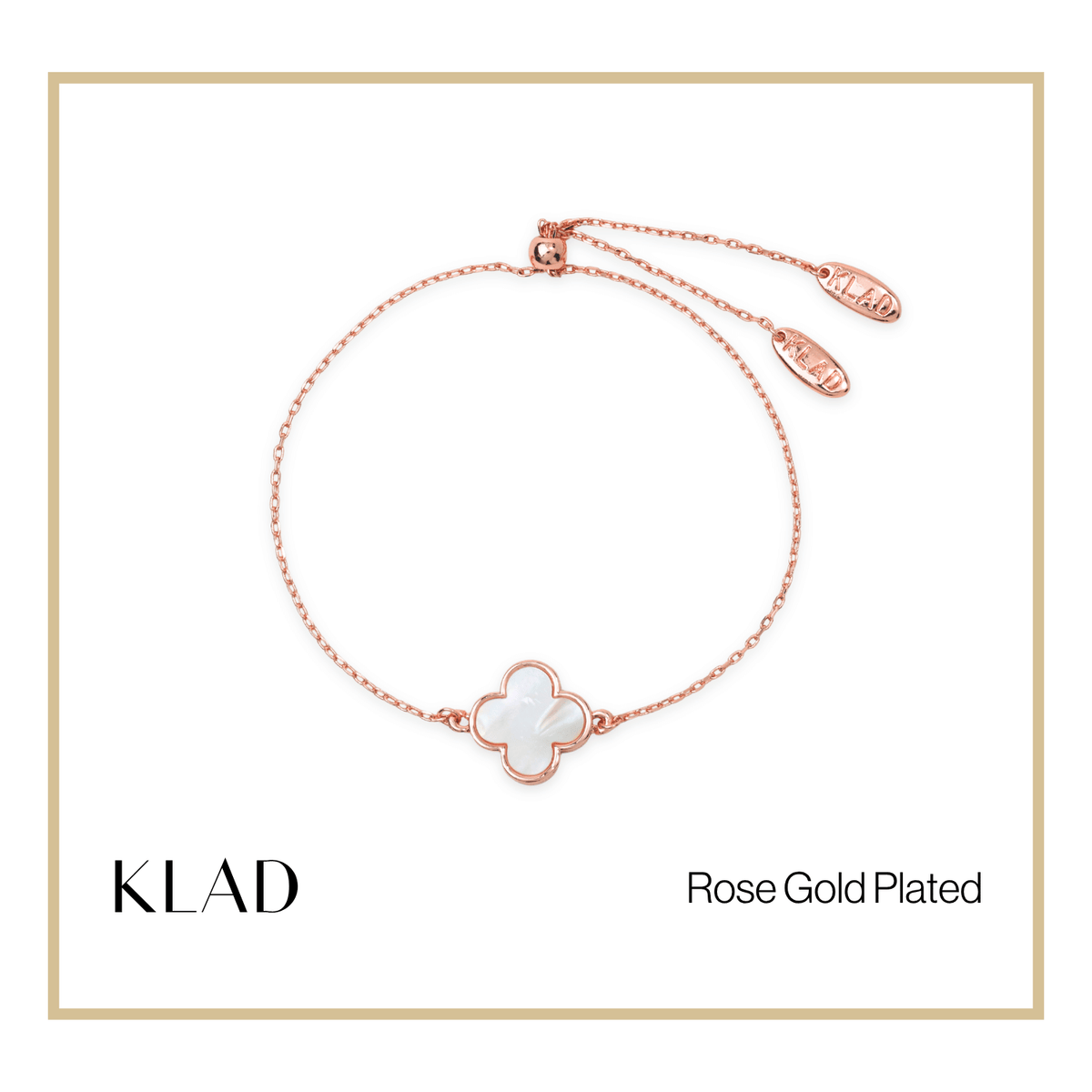 Poelin Adjustable Bracelet in Rose Gold