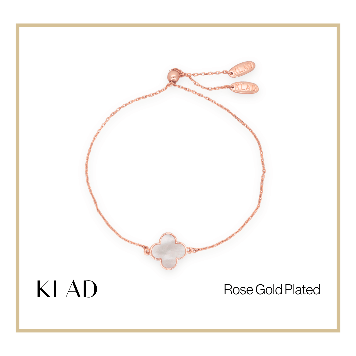 Poelin Adjustable Bracelet in Rose Gold
