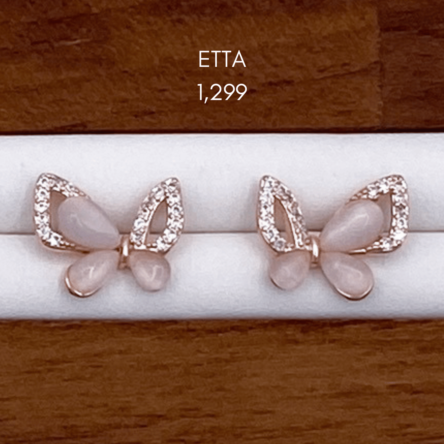 erielle, etta, eileen, eyanna, evanna & elia earrings in rose gold