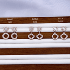 Emmie, Elodie & Eliza Earrings in Rose Gold