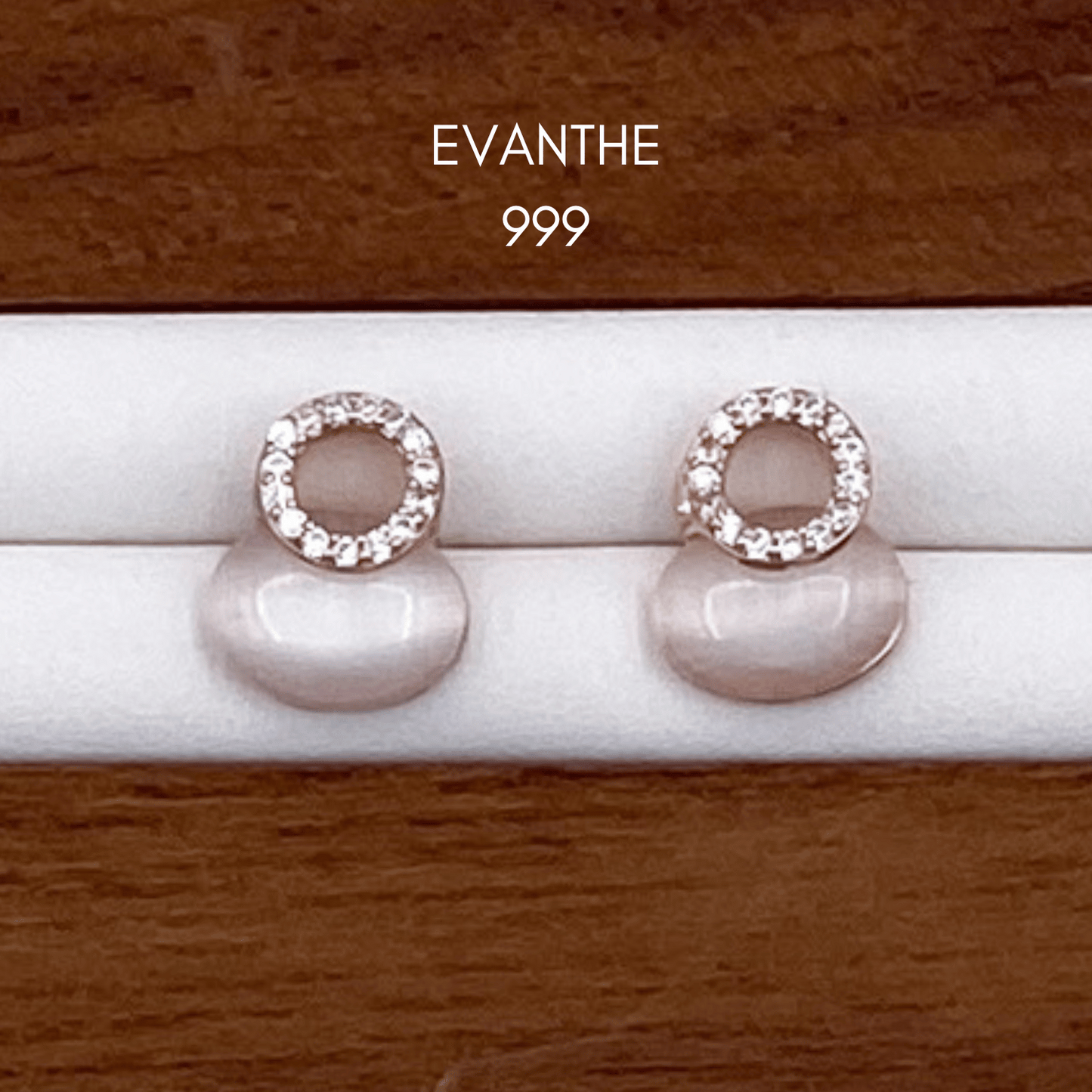 evanthe, everie, ezisa, elowen, eleni & eowyn earrings in in rose gold