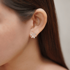Eva Stud Earrings in Rose Gold