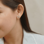 Elliope, Emeline, Evalina, Eisther, Erich & Erin Earrings in Rose Gold