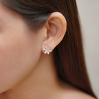 Elle, Eva & Eleanora Earrings in Rose Gold