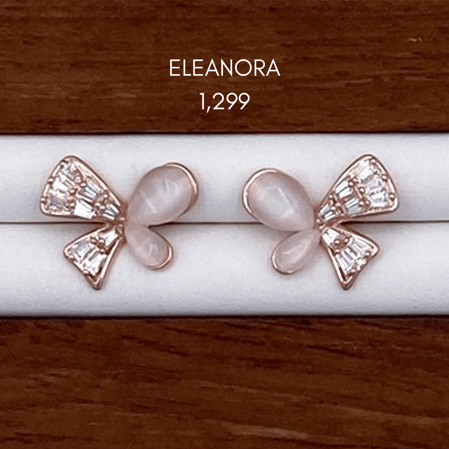 elle, eva & eleanora earrings in rose gold