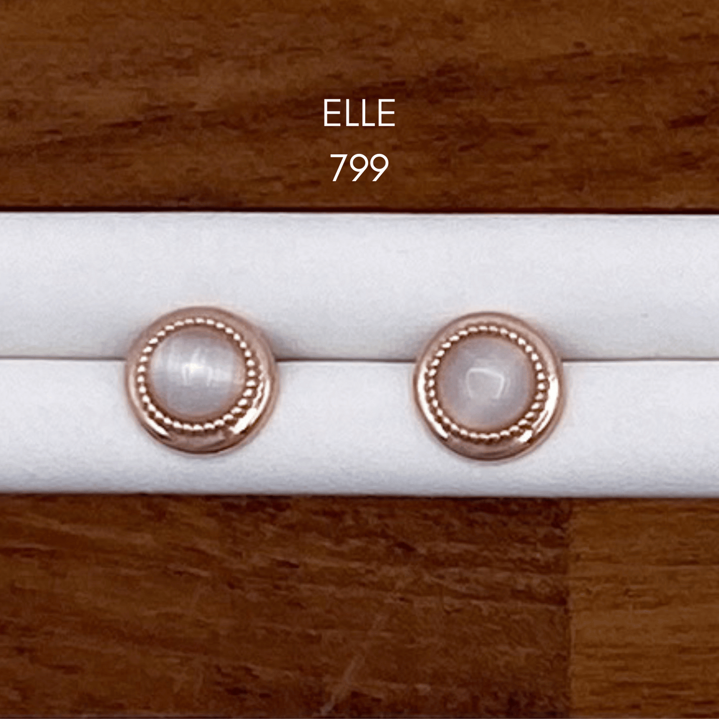elle, eva & eleanora earrings in rose gold
