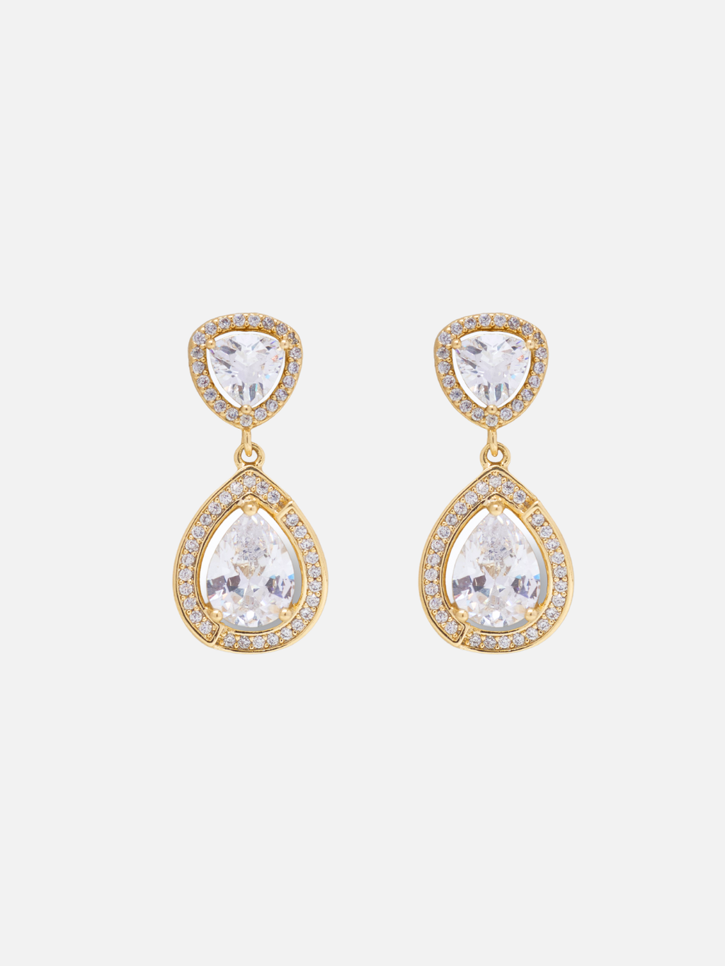 Rhia Stud Earrings in Gold