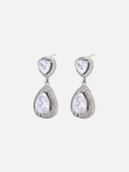 Rhia Stud Earrings in Rhodium