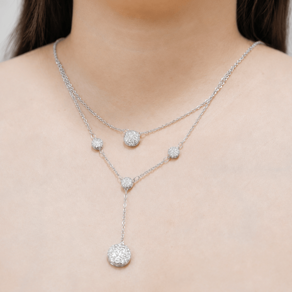 Monica Set in Rhodium