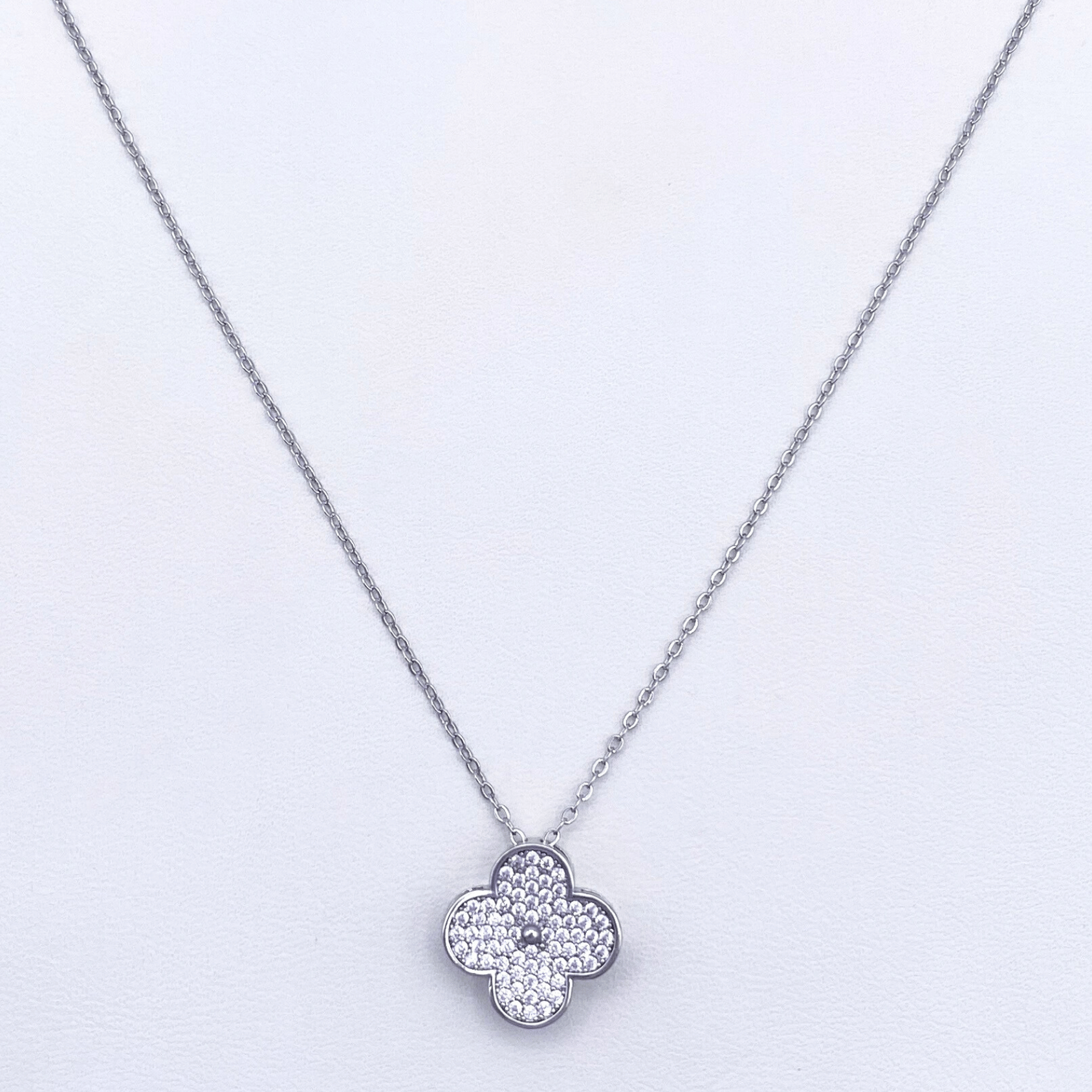 Sage-B Necklace in Rhodium