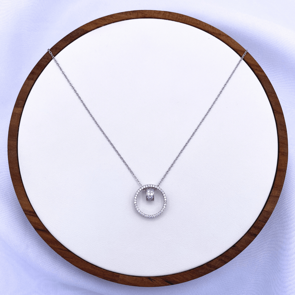 Salma-A Necklace in Rhodium