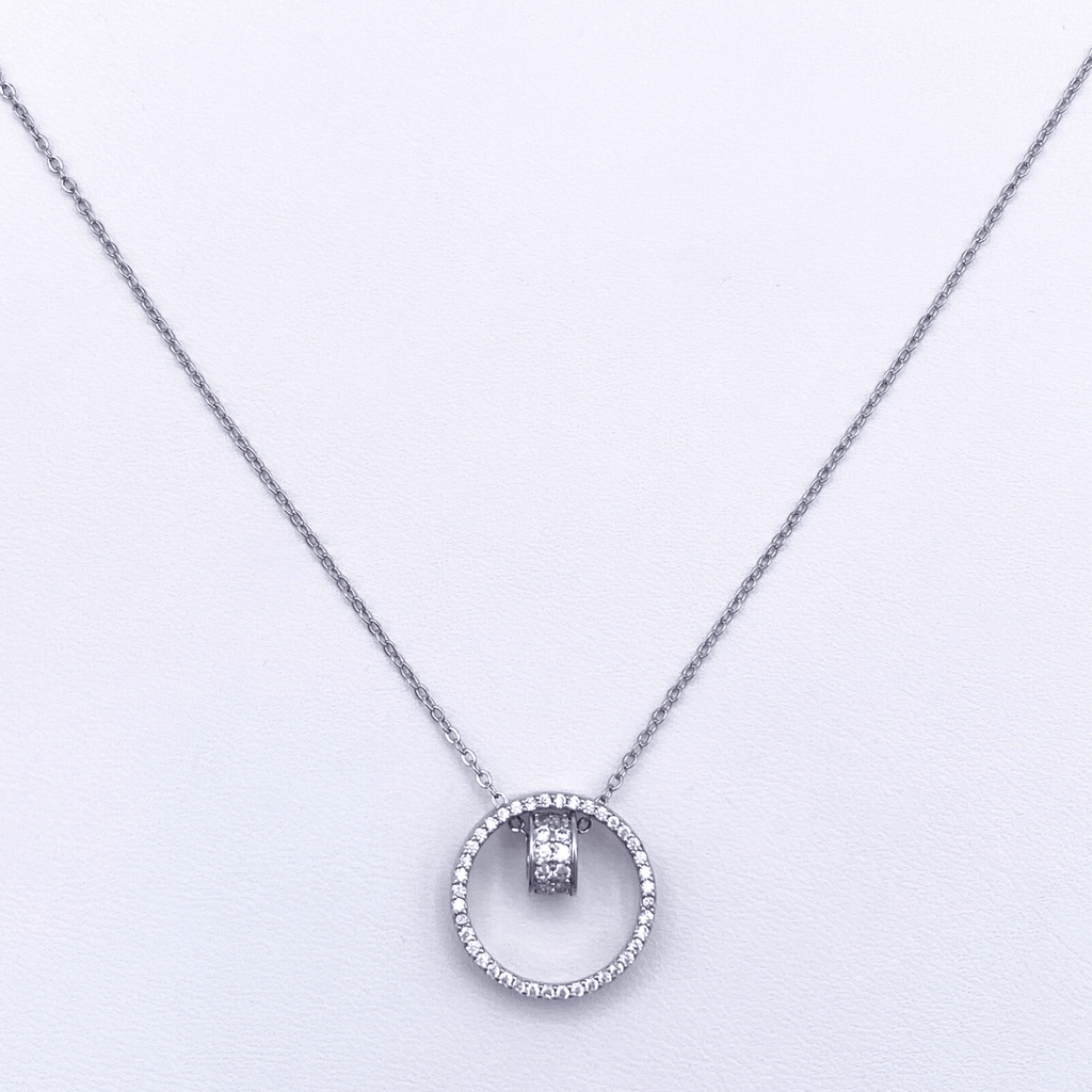 Salma-A Necklace in Rhodium