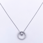 Salma-A Necklace in Rhodium