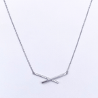 Sariyah-B Necklace in Rhodium