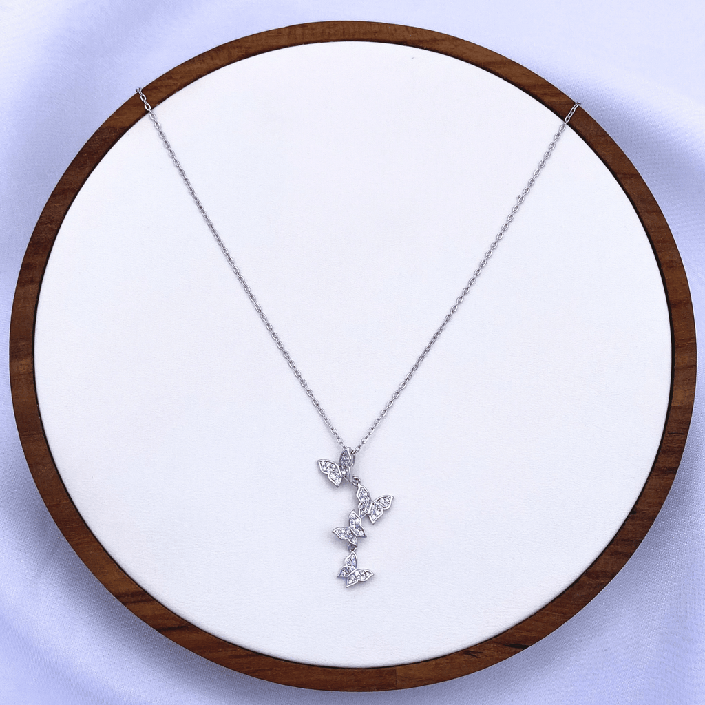 Seraphina-B Necklace in Rhodium