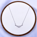 Skylar-A Necklace in Rhodium