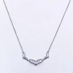 Skylar-A Necklace in Rhodium