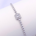 Safie Adjustable Bracelet in Rhodium