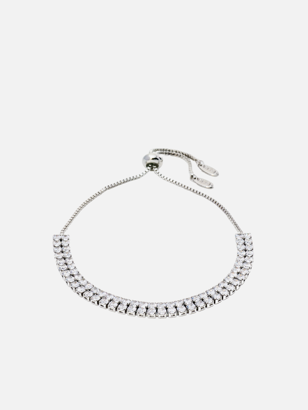 scarlett adjustable bracelet in rhodium