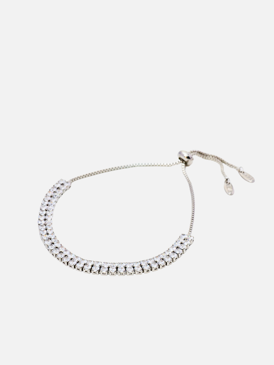 scarlett adjustable bracelet in rhodium