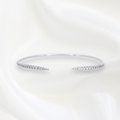 Taryn Thin Bangles in Rhodium