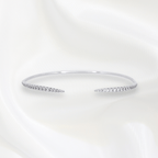 Taryn Thin Bangles in Rhodium