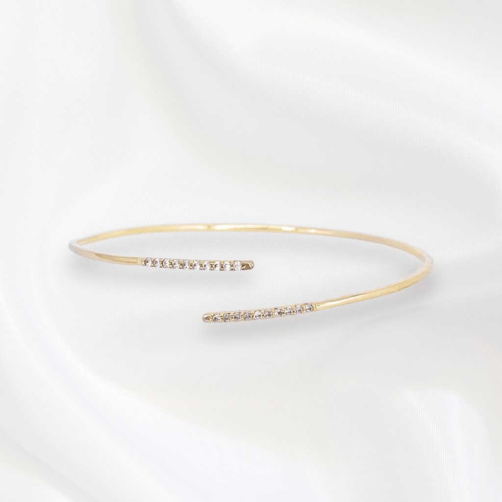 Tatiana Thin Bangles in Gold