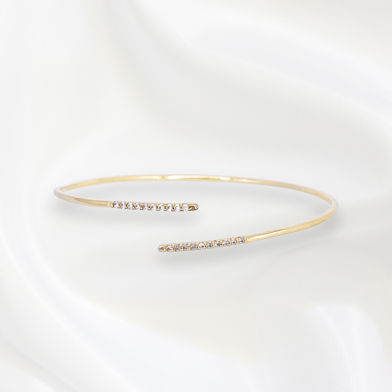 Tatiana Thin Bangles in Gold