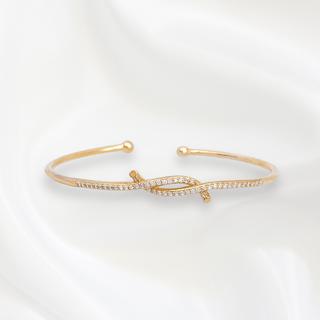 Teia Thin Bangles in Gold