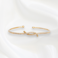 Teia Thin Bangles in Gold