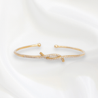 Teia Thin Bangles in Gold