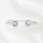 Tess Thin Bangles in Rhodium