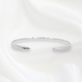 Thalia Thin Bangles in Rhodium