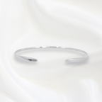 Thalia Thin Bangles in Rhodium