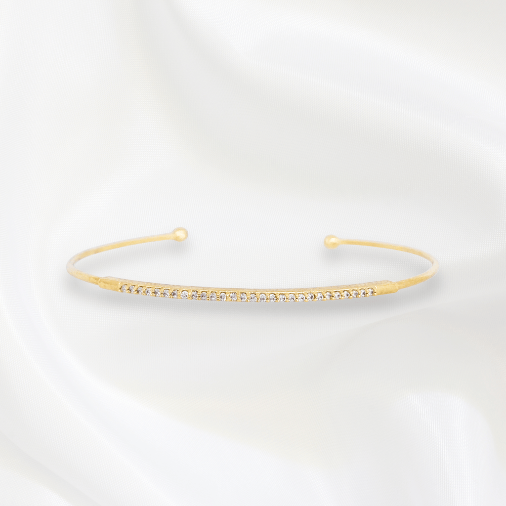 Tia Thin Bangles in Gold