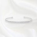 Tia Thin Bangles in Rhodium