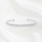 Tia Thin Bangles in Rhodium