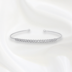 Tori Thin Bangles in Rhodium