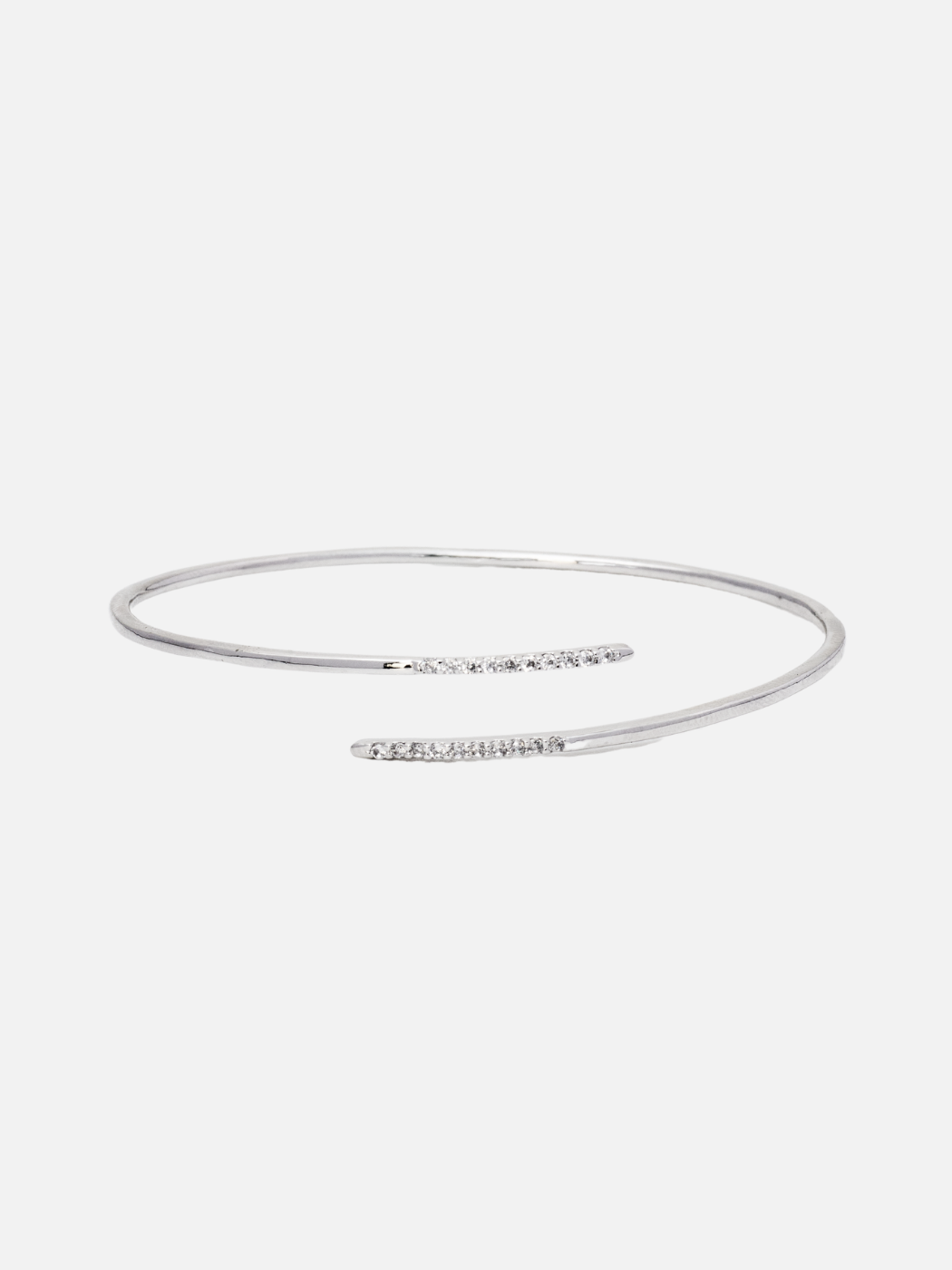 tatiana bangle in rhodium